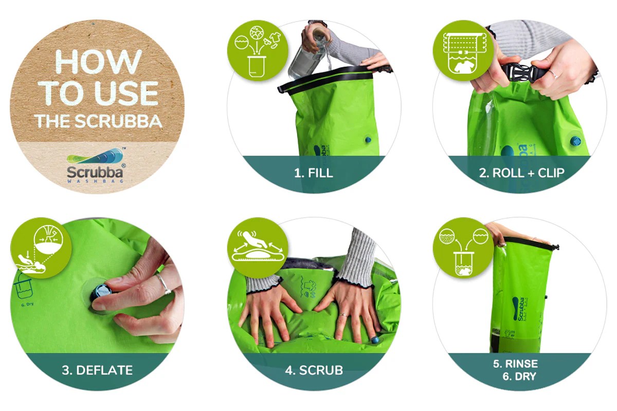 using your scrubba wash bag