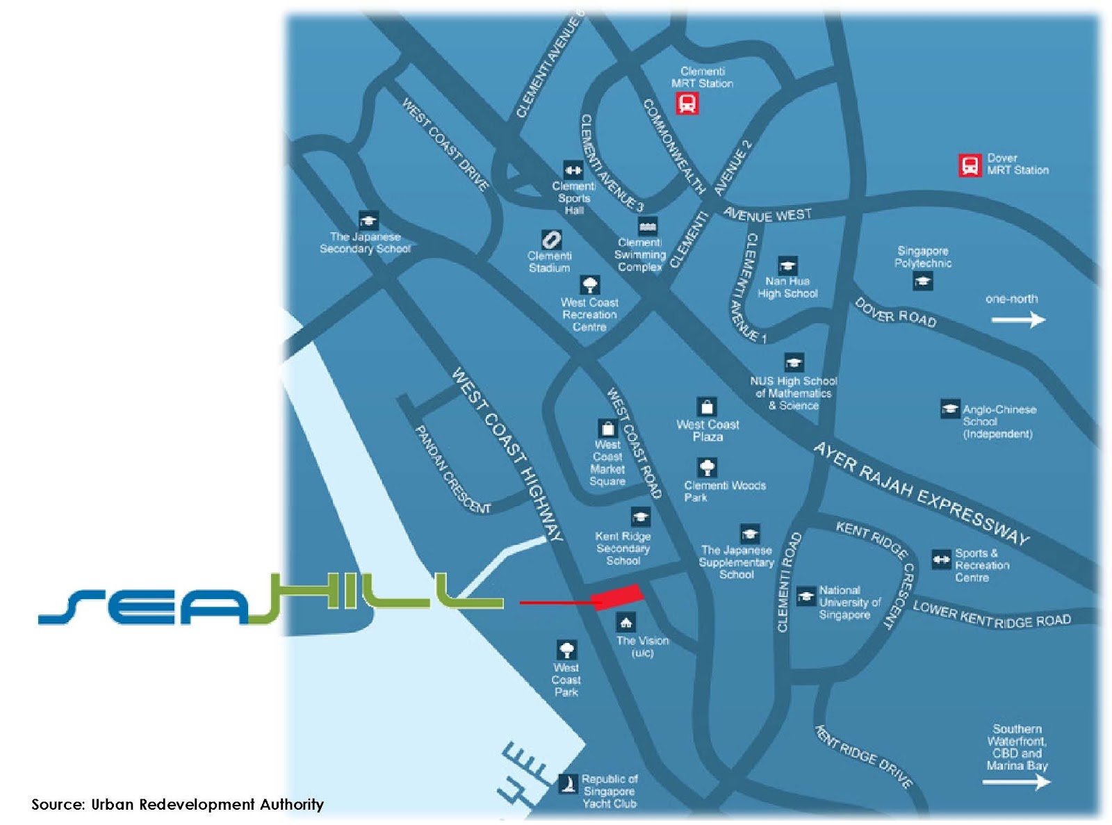 Location Map the seahill, sea hill, west coast condo, seahill west