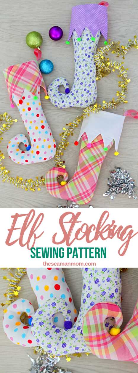 Free sewing pattern: Elf Christmas stocking – Sewing