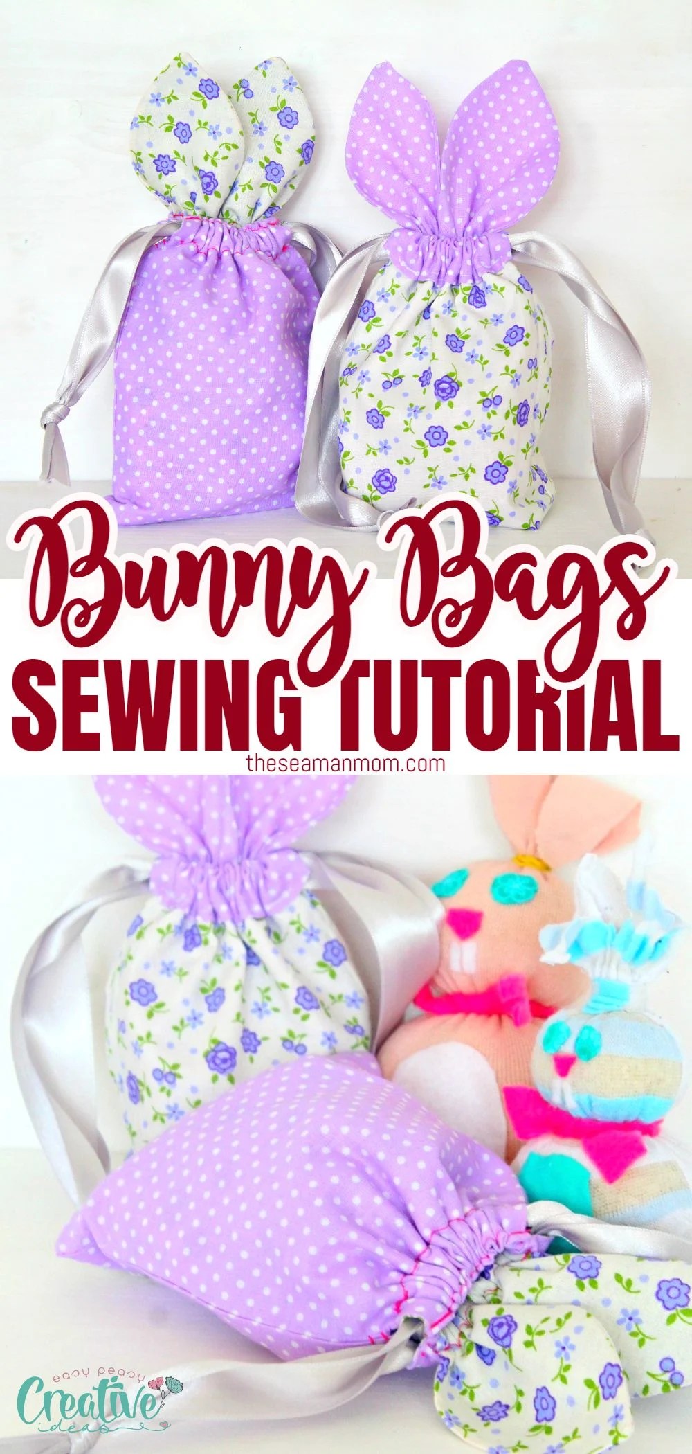 Adorable BUNNY BAG PATTERN For Treats Easy Peasy Creative Ideas