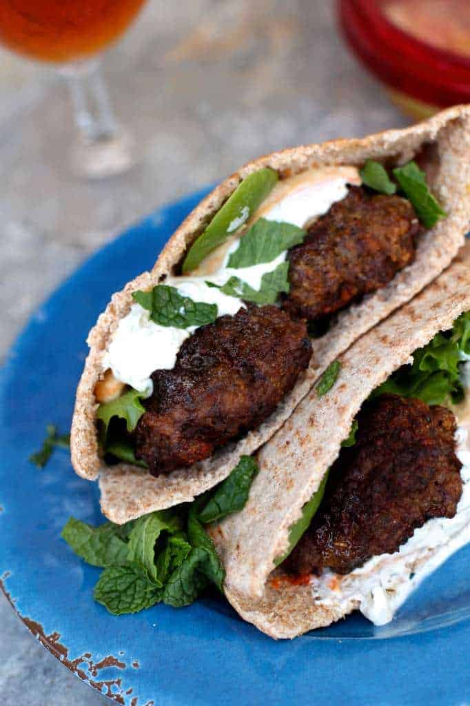 Greek Lamb Pita Sandwiches The Seaside Baker