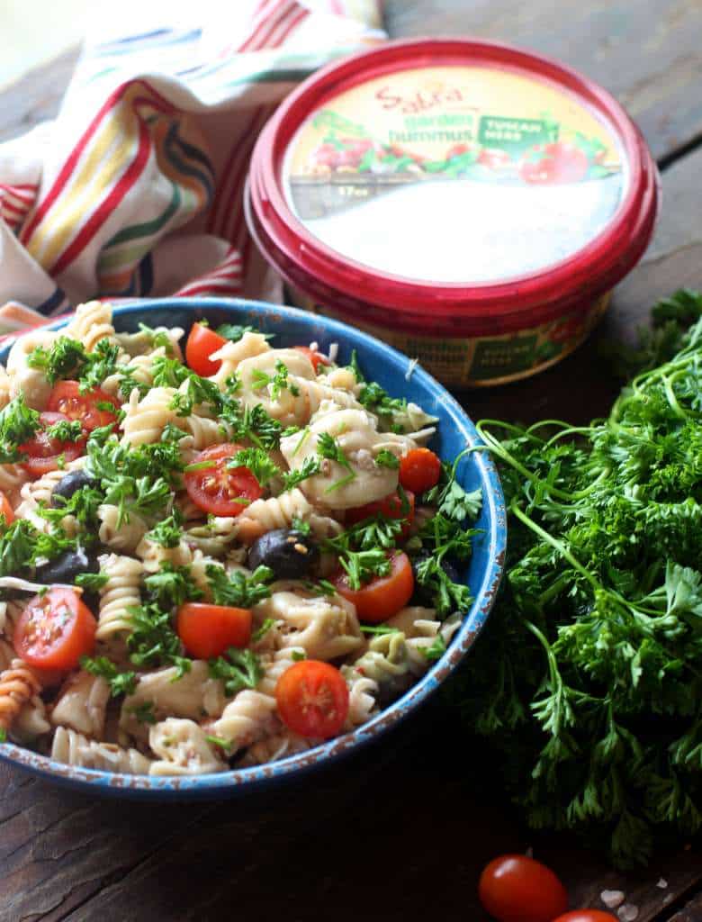 Hummus Pasta Salad The Seaside Baker