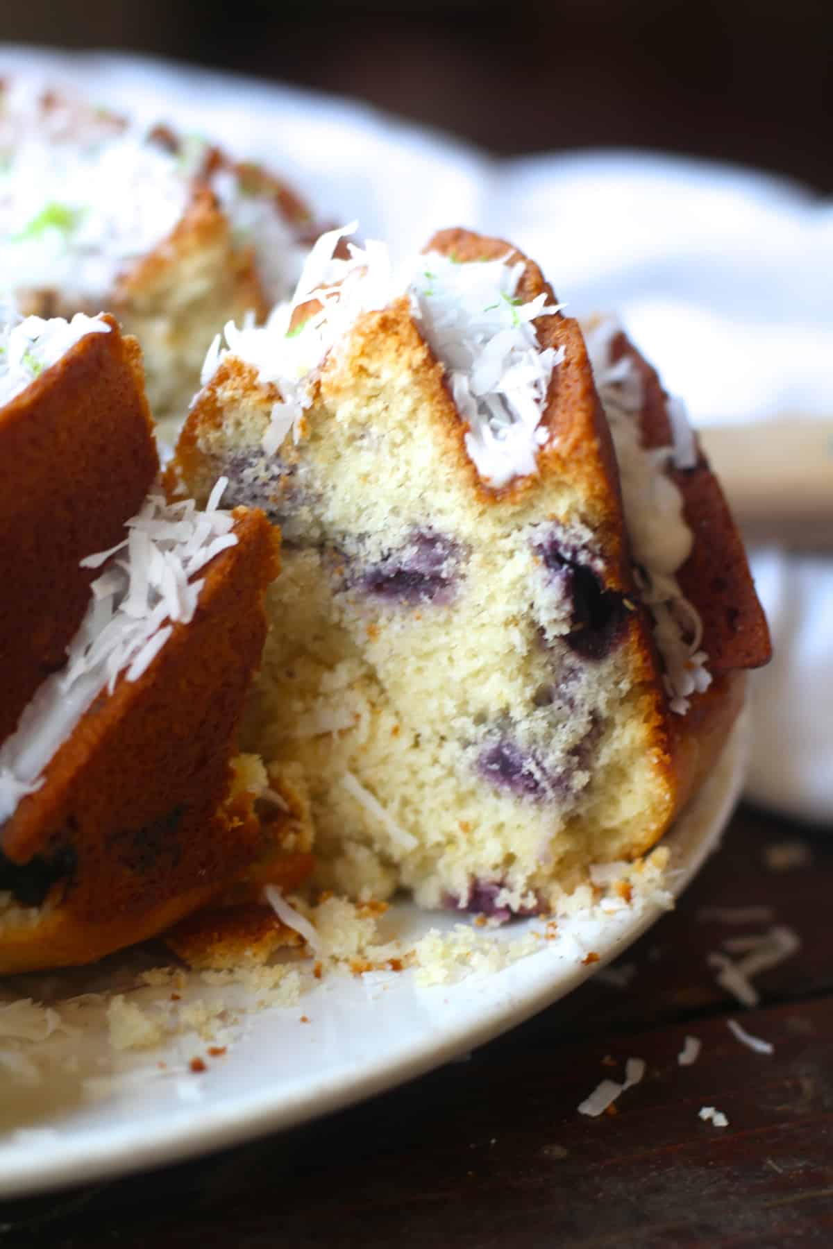 Coconut Blueberry Lime Bundt Cake The Seaside Baker