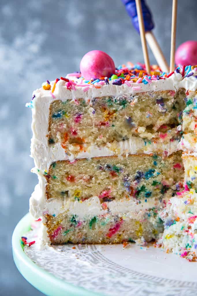 Vanilla Funfetti Cake with VIDEO The Seaside Baker