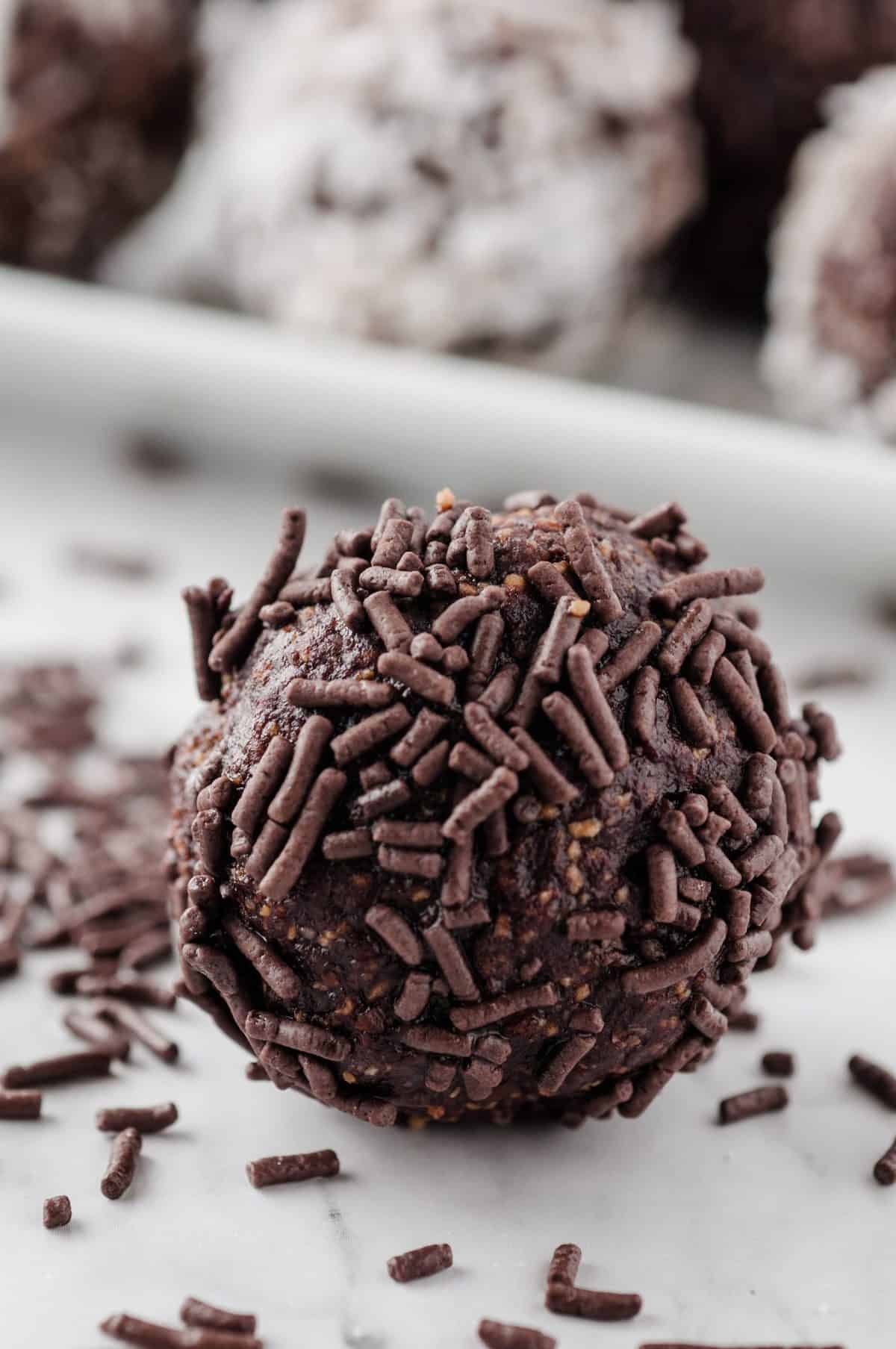 Chocolate Rum Balls The Seaside Baker