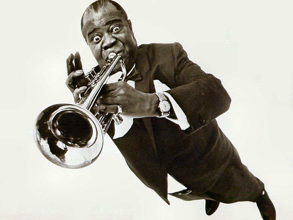 Louis Armstrong Scat Singing Trumpeter, and singer louis