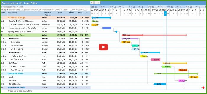 Gantt Chart Template Excel 2016 (5)