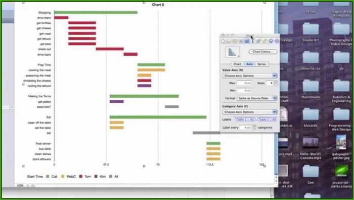 Gantt Chart Template Mac Numbers