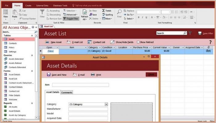 Access Database Templates 2016