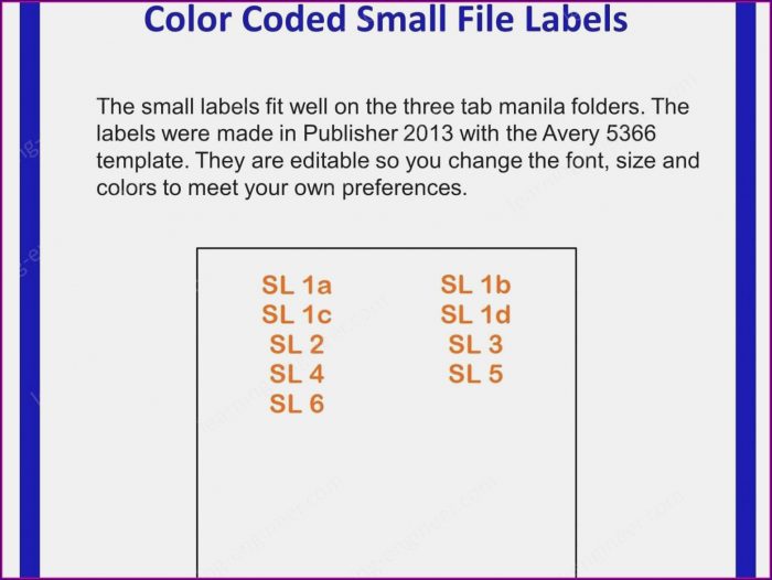 Avery File Folder Label Templates