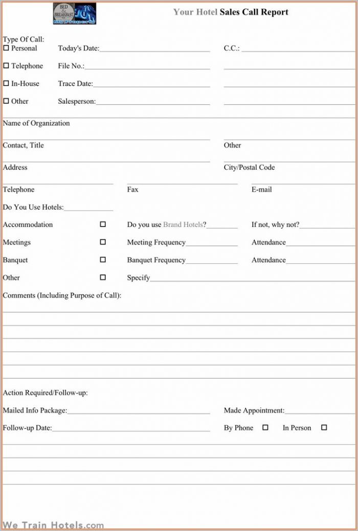 Daily Sales Report Template Excel Free