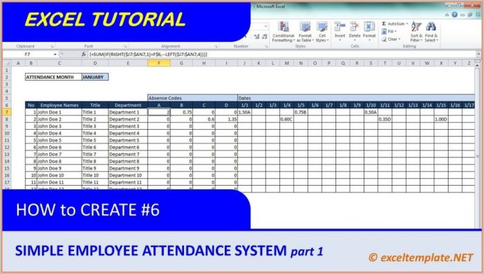Employee Performance Tracker Excel Template