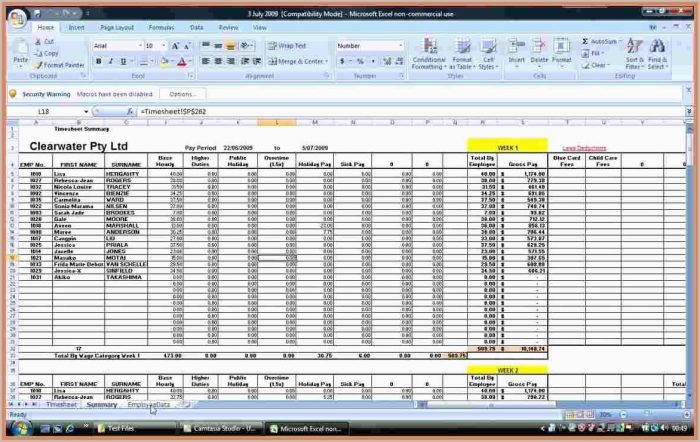 Excel Payroll Calculator Free Payroll Template