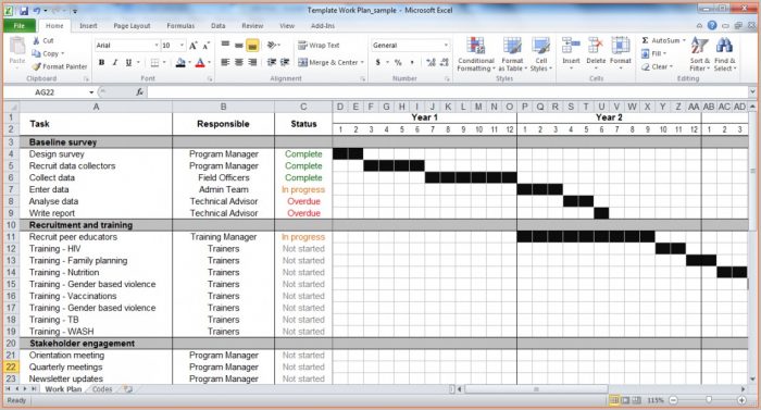 Free Simple Project Timeline Template Excel
