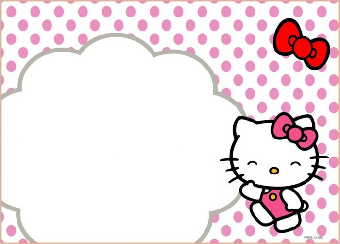 Layout Hello Kitty Invitation Template Blank