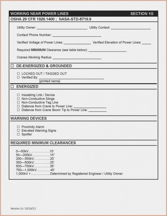 Lockout Tagout Form Template