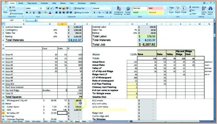 Performance Review Employee Database Excel Template