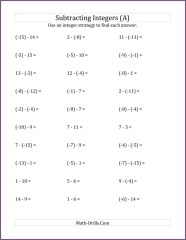 Adding Subtracting Negative Numbers Worksheet Worksheet Resume Examples