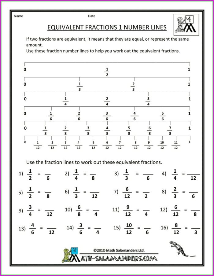 Comparing Fractions Worksheet 4th Grade Common Core