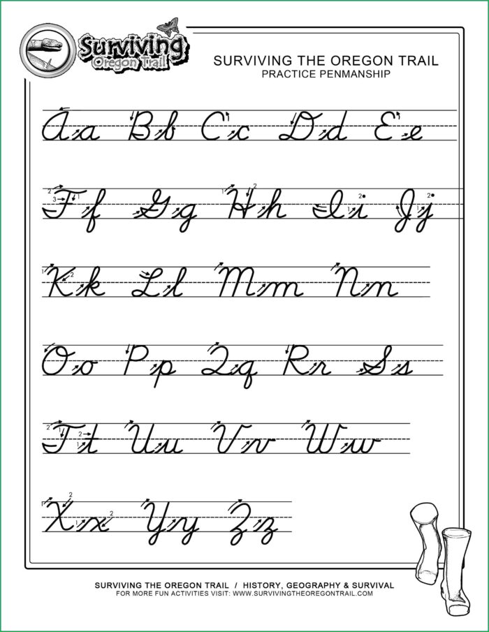 Cursive Writing Sheets To Print