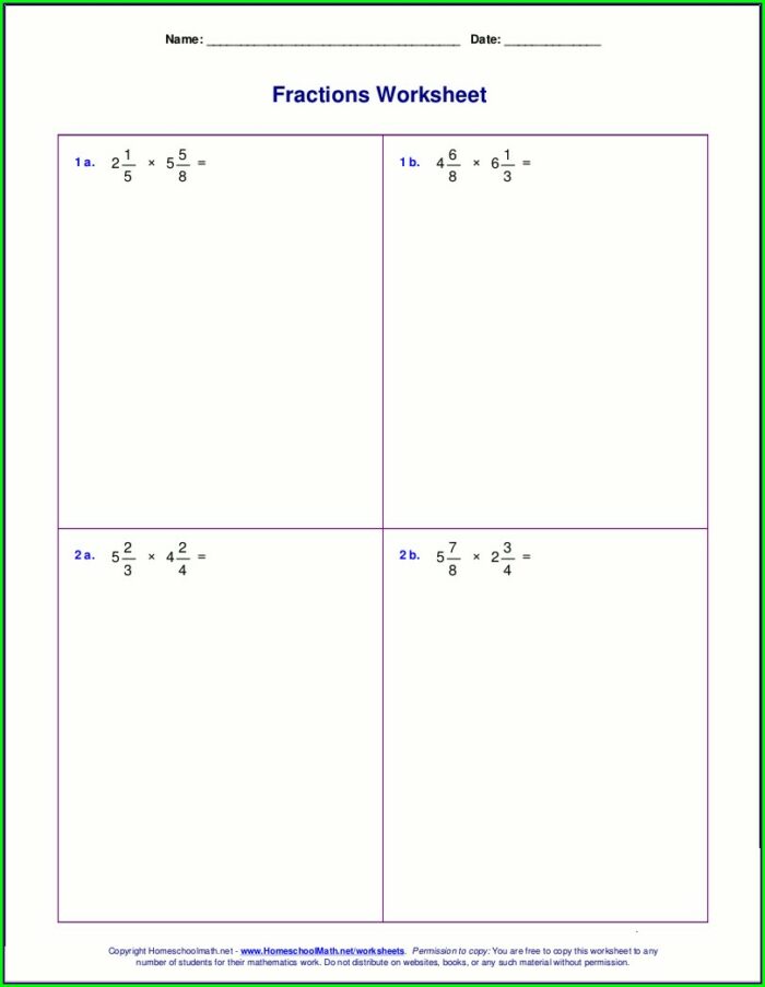 Dividing Fractions And Whole Numbers Worksheet Pdf