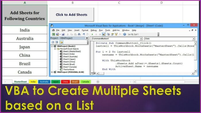 Excel Macro Add Sheet With Name