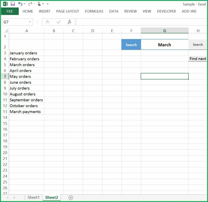 Excel Vba Cellsfind Nothing