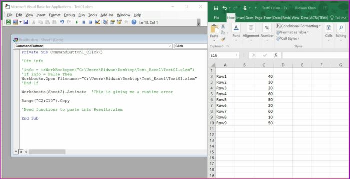 Excel Vba Copy Worksheet Button