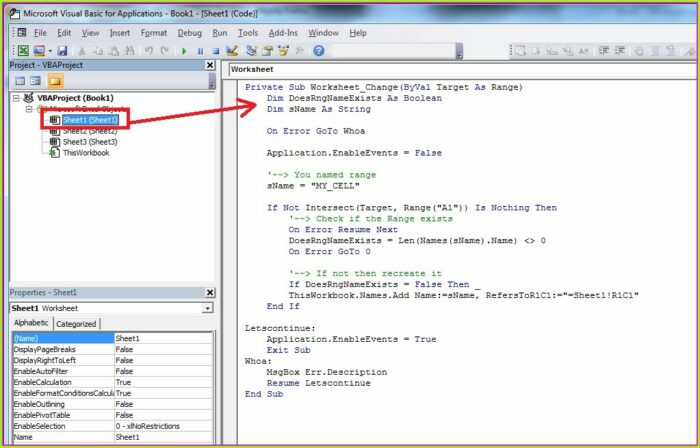 Excel Vba Copy Worksheet Named Ranges