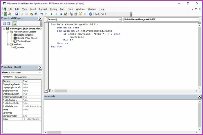 Excel Vba Delete Visible Sheets