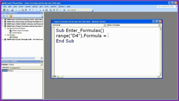 Excel Vba Insert Worksheet Formula