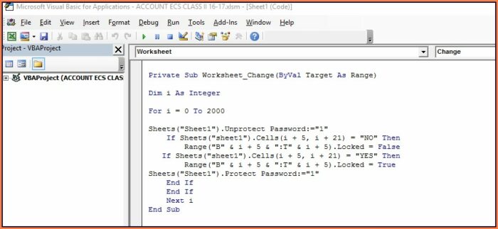 Excel Vba Sort Locked Cells