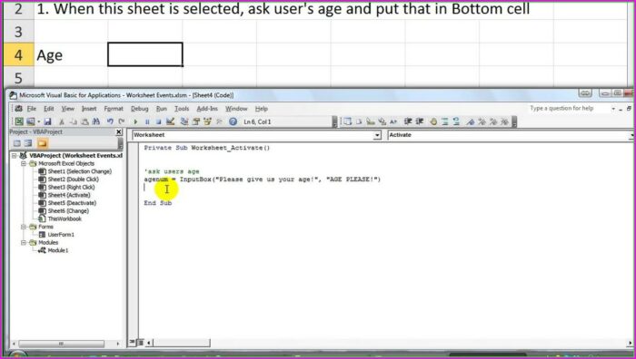 Excel Vba Workbook Worksheet Activate