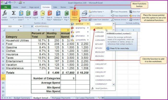 Excel Vba Worksheet Function List