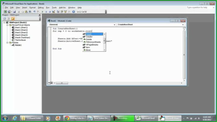 Excel Vba Worksheet New