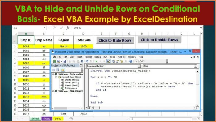 Excel Vba Worksheet Unhide