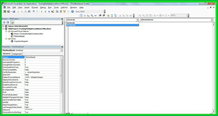 Excel Worksheet Event Vba
