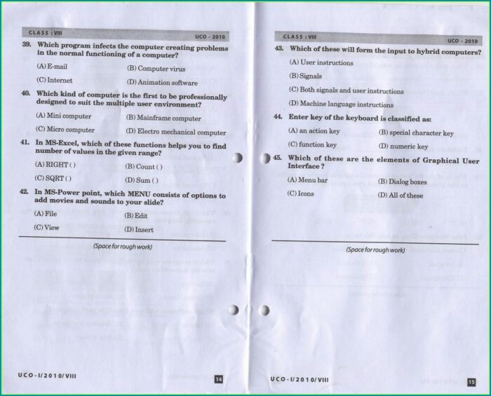 Grade 1 Computer Science Worksheet