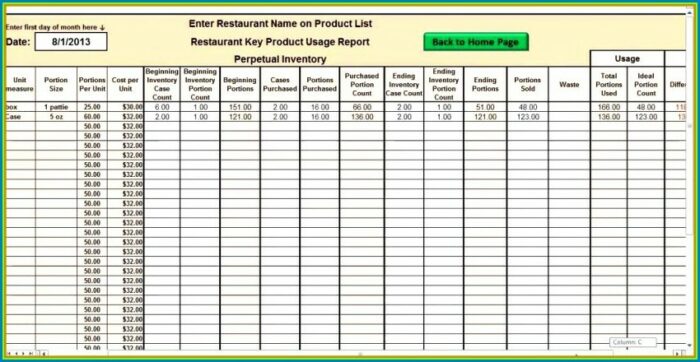 Microsoft Excel Templates For Inventory Management