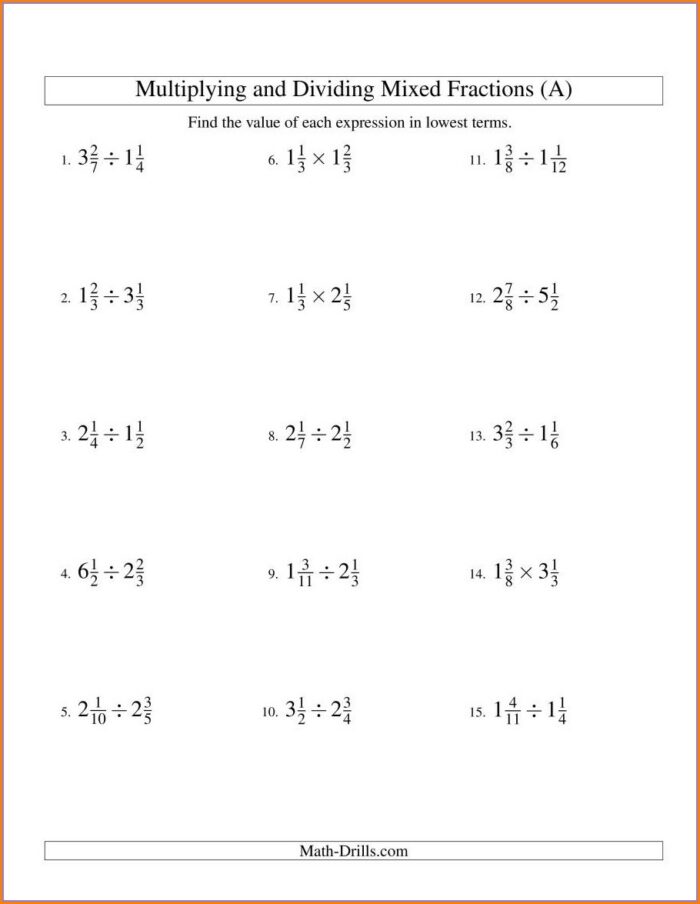 Multiplying Rational Numbers Worksheet 7th Grade Answers