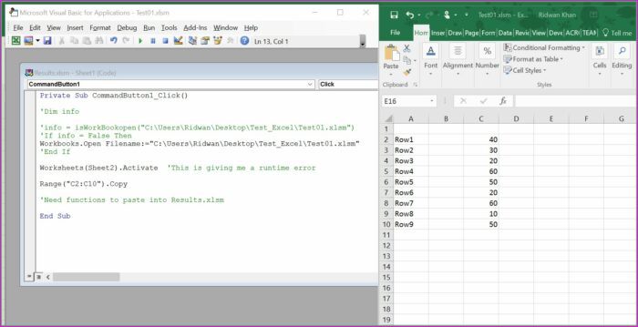 Open Workbook Vba With Path