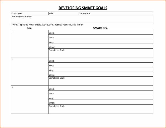 Personal Goal Setting Worksheet Excel