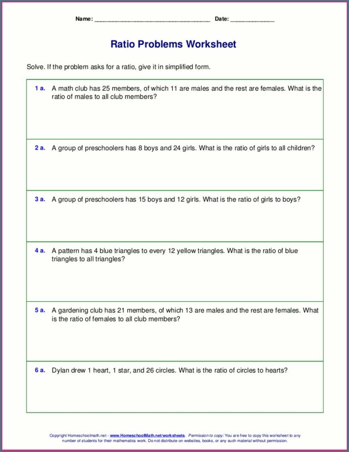Proportion Word Problems Worksheet Answer Key