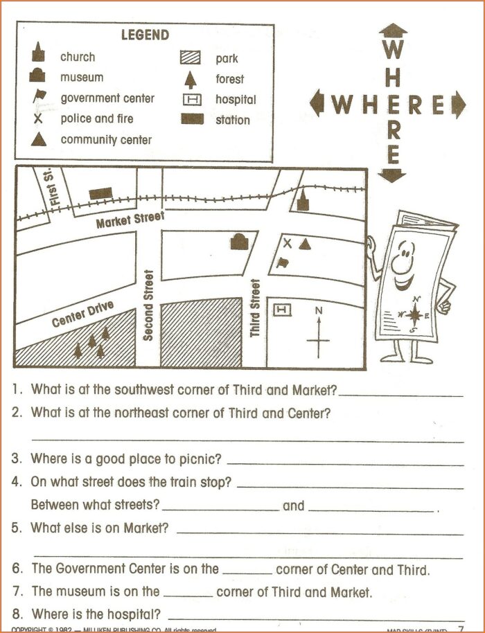 Reading And Understanding Maps Worksheet