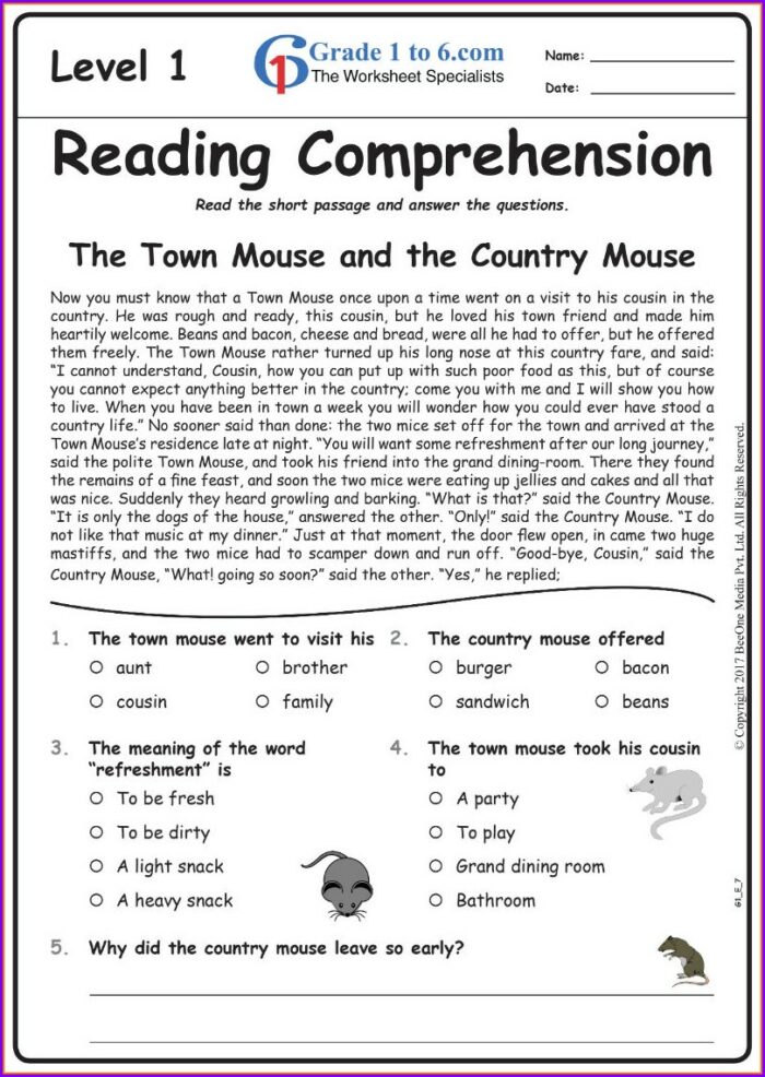 Reading Exercises Year 1