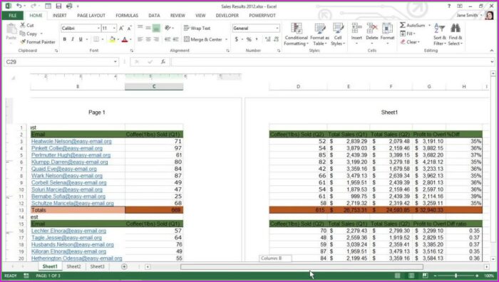 Sheet Name Header Element Excel