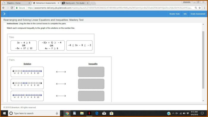 Solving Inequalities Worksheet With Examples