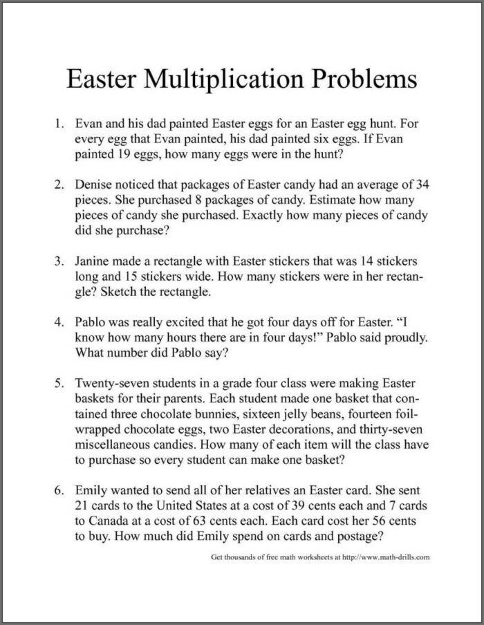 Systems Of Equations Word Problems 8th Grade Worksheet
