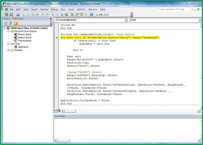 Vba Copy Sheet Move To End