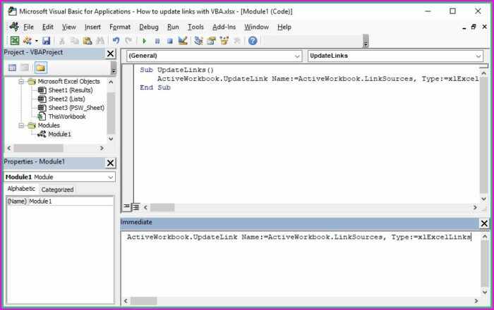 Vba Find Cells With External Links